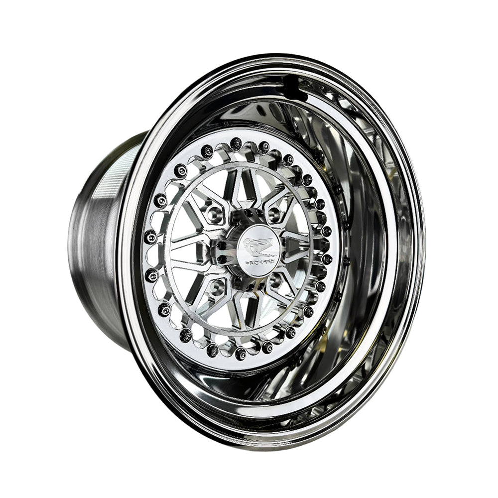 Packard Performance Apollo FF Forged Polished Silver Wheel - 6 Lug