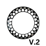 Packard Performance Wishbone FF Forged Polished Beadlock Wheel - Gloss Black