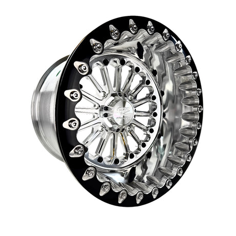 Packard Performance Element FF Forged Polished Beadlock Wheel - Silver