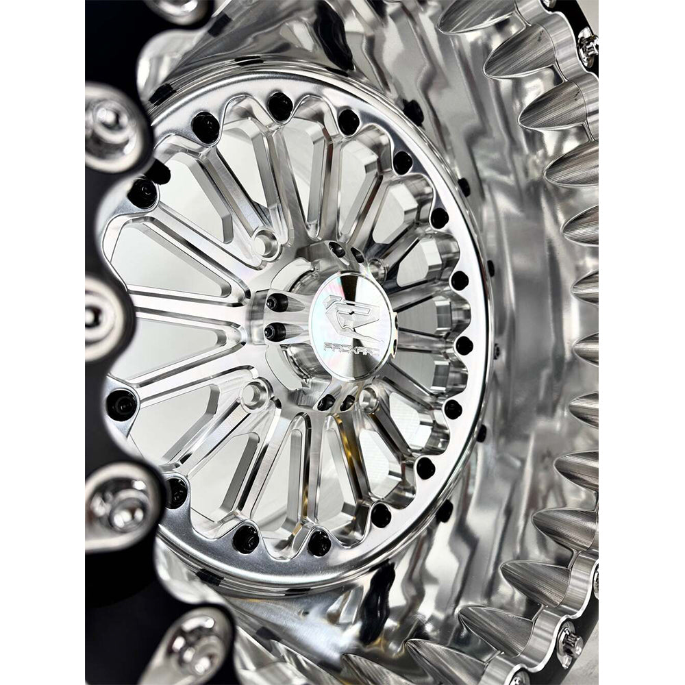 Packard Performance Element FF Forged Polished Beadlock Wheel - Silver