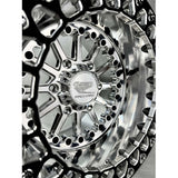 Packard Performance Element FF Forged Polished Silver Beadlock Wheel