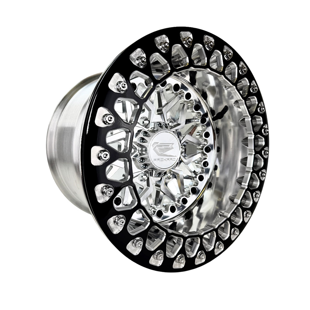トップス pellicule motif stone big PK white Packard Performance Impact FF Forged Polished Beadlock Wheel (6 Lug) -