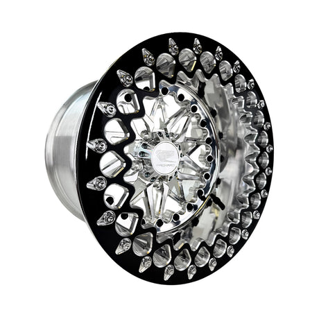 Packard Performance Polaris RZR Pro R Impact FF Forged Polished Beadlock Wheel - Silver