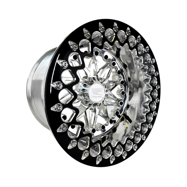 Packard Performance Polaris RZR Pro R Impact FF Forged Polished Beadlock Wheel - Silver
