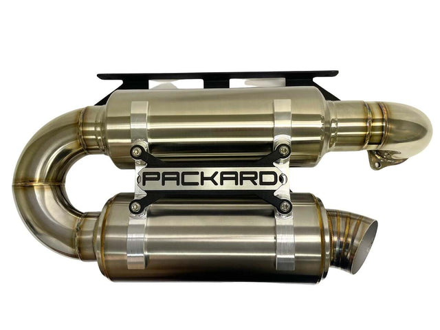 Packard Performance Polaris RZR Turbo/Turbo S 3" Slip Dual Muffler Exhaust