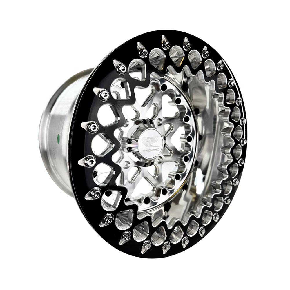 Packard Performance V2 FF Forged Polished Beadlock Wheel - Silver