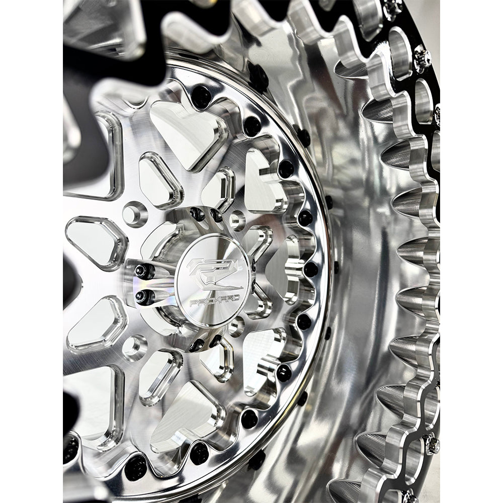 Packard Performance V2 FF Forged Polished Beadlock Wheel - Silver