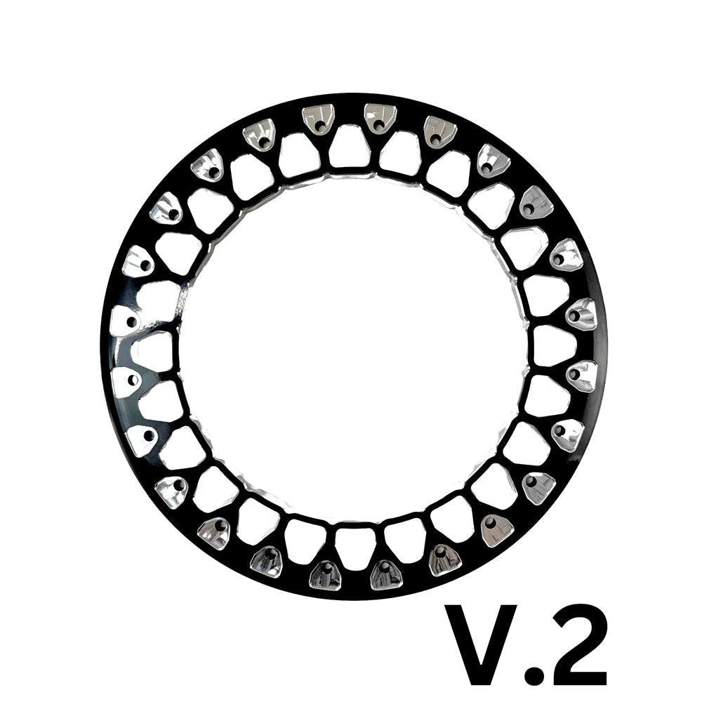 Packard Performance V2 FF Forged Polished Beadlock Wheel - Silver