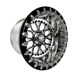 Packard Performance Wishbone FF Forged Polished Beadlock Wheel - Gloss Black