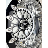 Packard Performance Wishbone FF Forged Polished Beadlock Wheel - Gloss Black