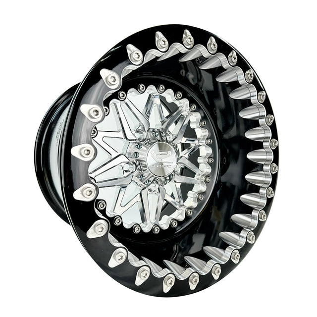 Packard Performance Wishbone FF Forged Polished Beadlock Wheel - Silver