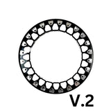 Packard Performance Wishbone FF Forged Polished Beadlock Wheel - Silver