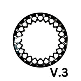 Packard Performance Wishbone FF Forged Polished Beadlock Wheel - Silver