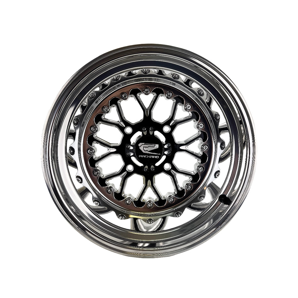Packard Performance Wishbone FF Forged Polished Wheel - Gloss Black