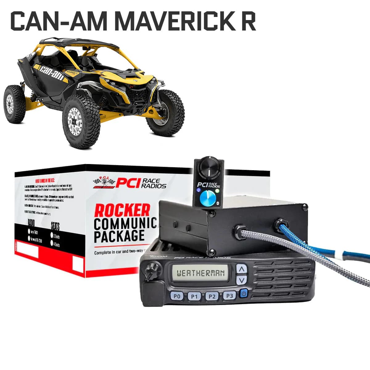 PCI Race Radios Can-Am Maverick R UTV Communications Package