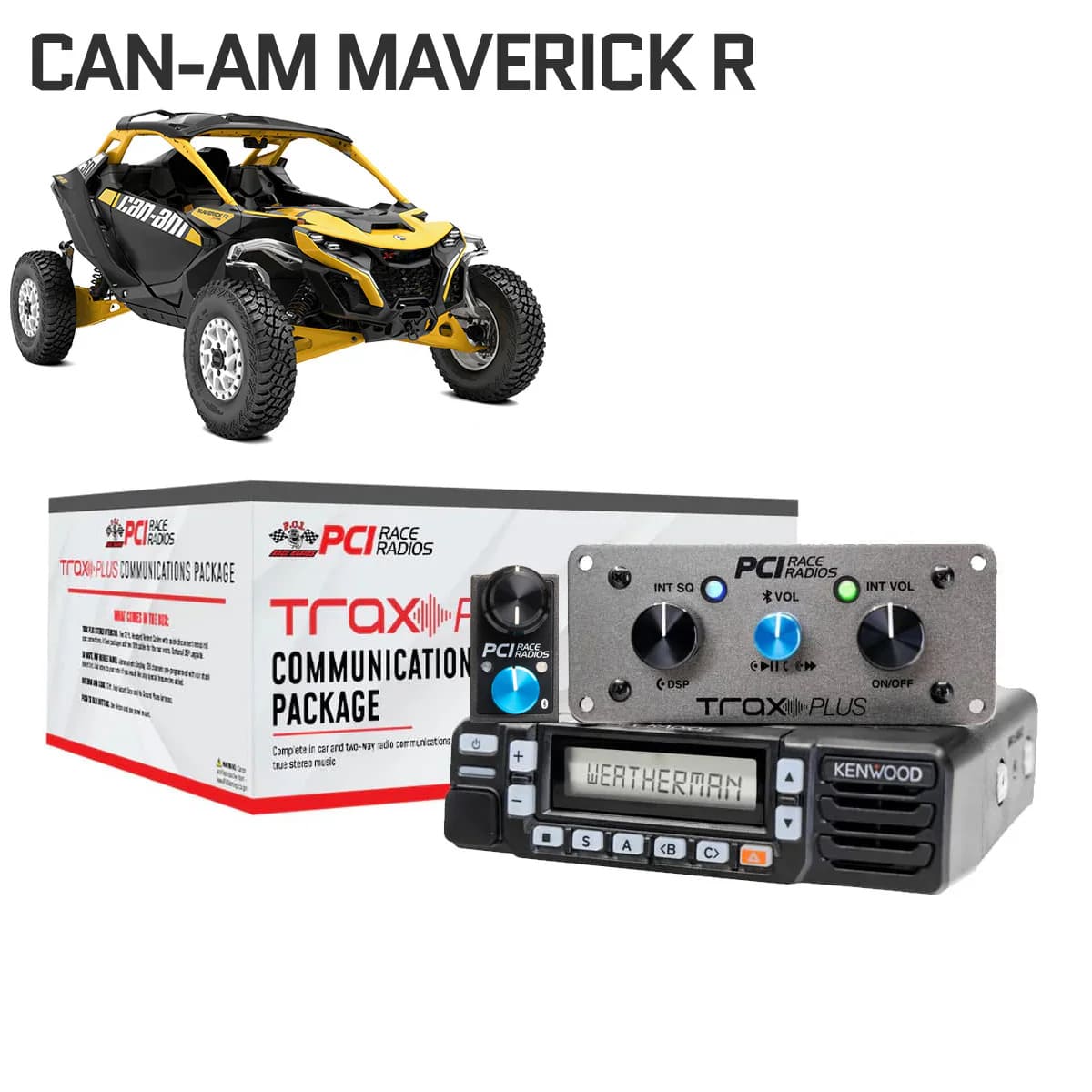 PCI Race Radios Can-Am Maverick R UTV Communications Package