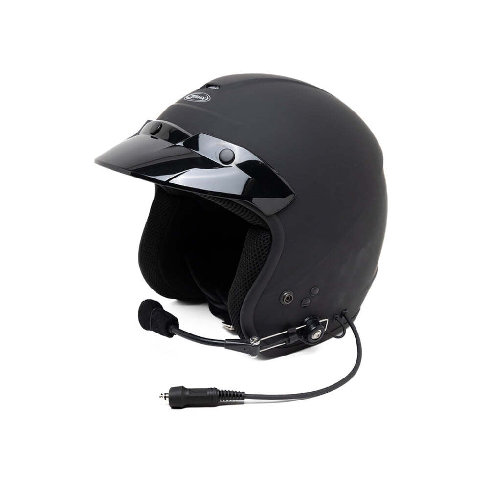 PCI Race Radios GMAX Of-2 Open Face DOT Helmet
