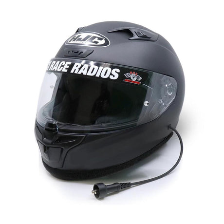 PCI Race Radios HJC 10 Dot Helmet - Black