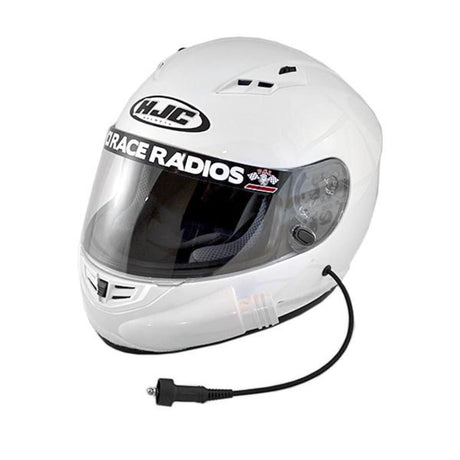PCI Race Radios HJC CS-R3 Dot Helmet - White