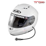 PCI Race Radios HJC CS-R3 DOT White Helmet