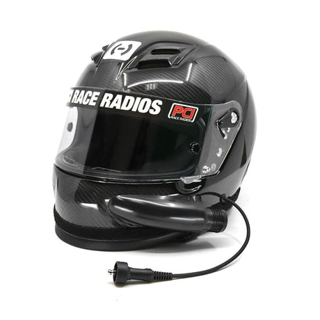 PCI Race Radios Elite Wired HJC H10 Carbon SA2020 Helmet w/ RaceAir