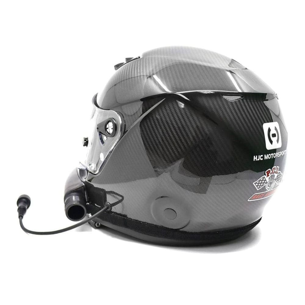 PCI Race Radios Elite Wired HJC H10 Carbon SA2020 Helmet w/ RaceAir