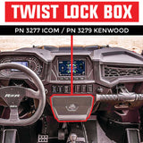 PCI Race Radios Polaris RZR Twist Lock Open Box Replacement Radio/Intercom Bracket
