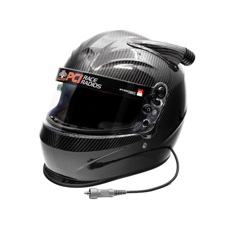 PCI Race Radios Pyrotect Carbon Fiber Sportmax DOT Midair Helmet