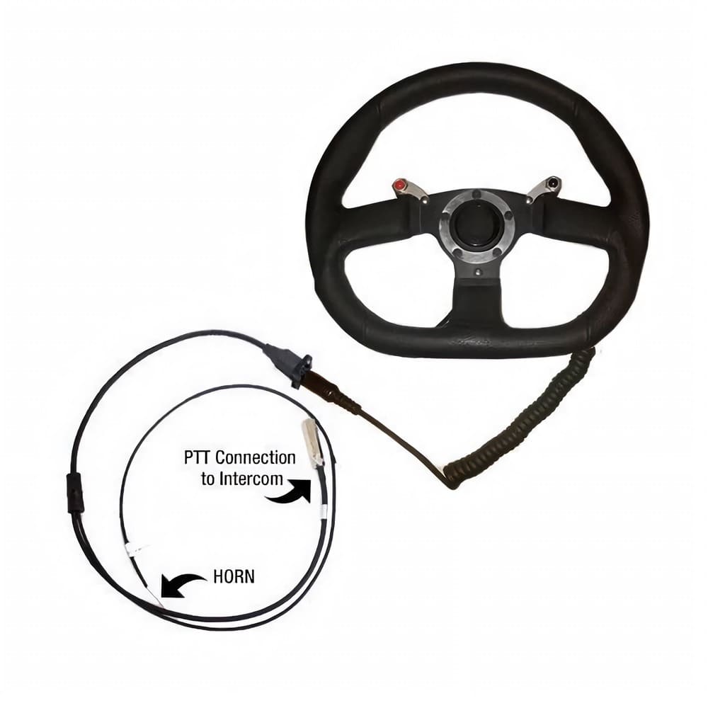 PCI Race Radios Quick Disconnect Steering Wheel Assembly w/ Two Nexus PTT