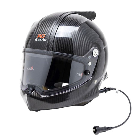 PCI Race Radios Stilo Venti WRX Dirt SA2020 Helmet w/ Carbon Fiber RaceAir Fitting & Stilo Earcup Wiring