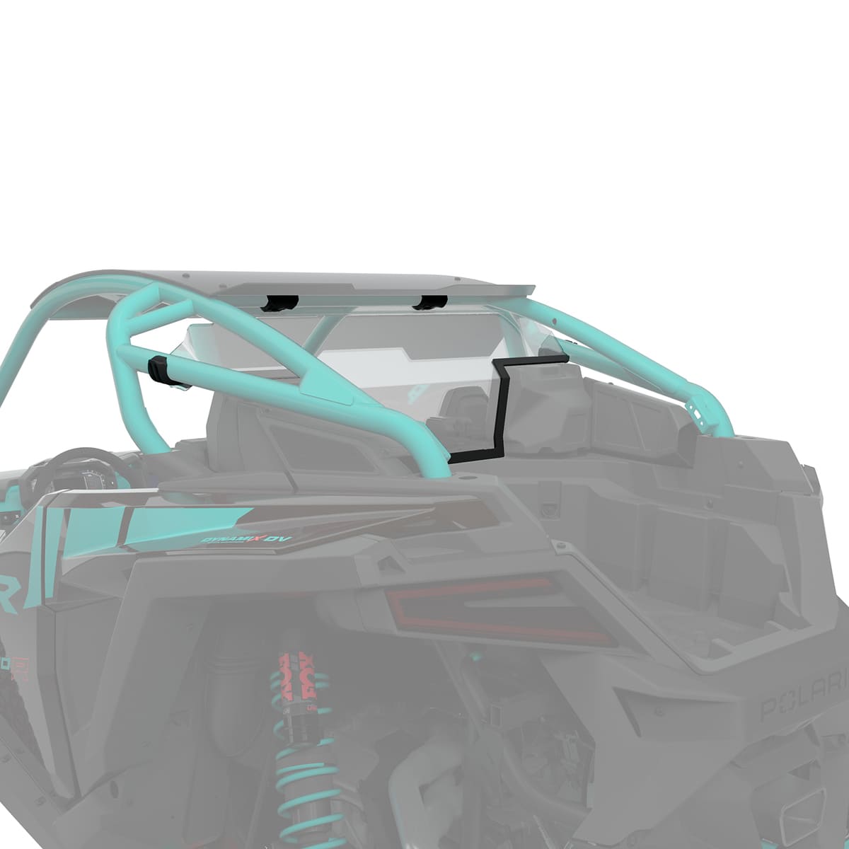 Polaris 2-Seat Lock & Ride Polycarbonate Clear Rear Panel