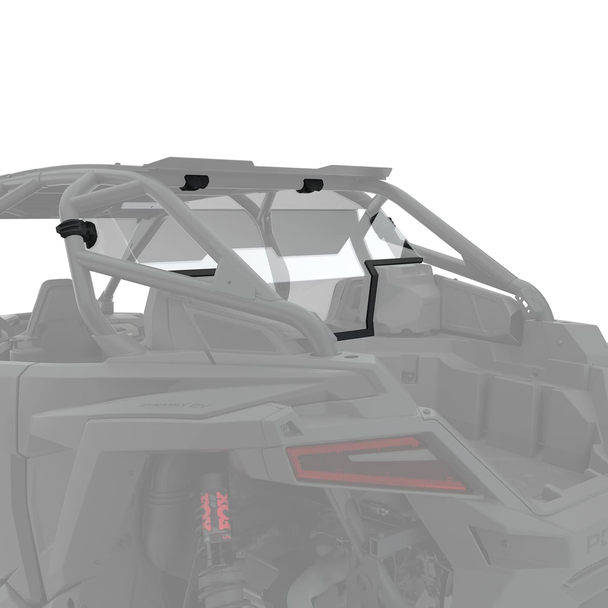 Polaris 4-Seat Lock & Ride Polycarbonate Clear Rear Panel