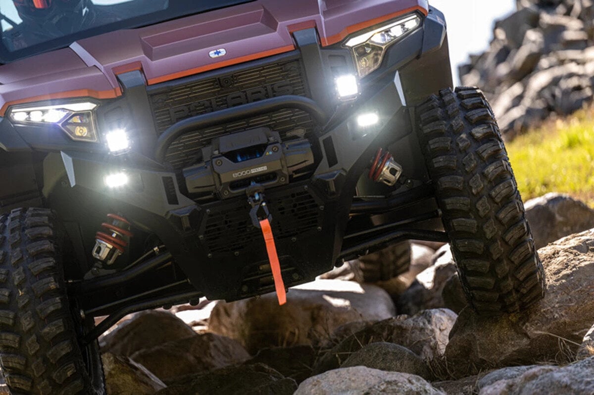 Polaris Front HD Bumper Cube Light Mounts