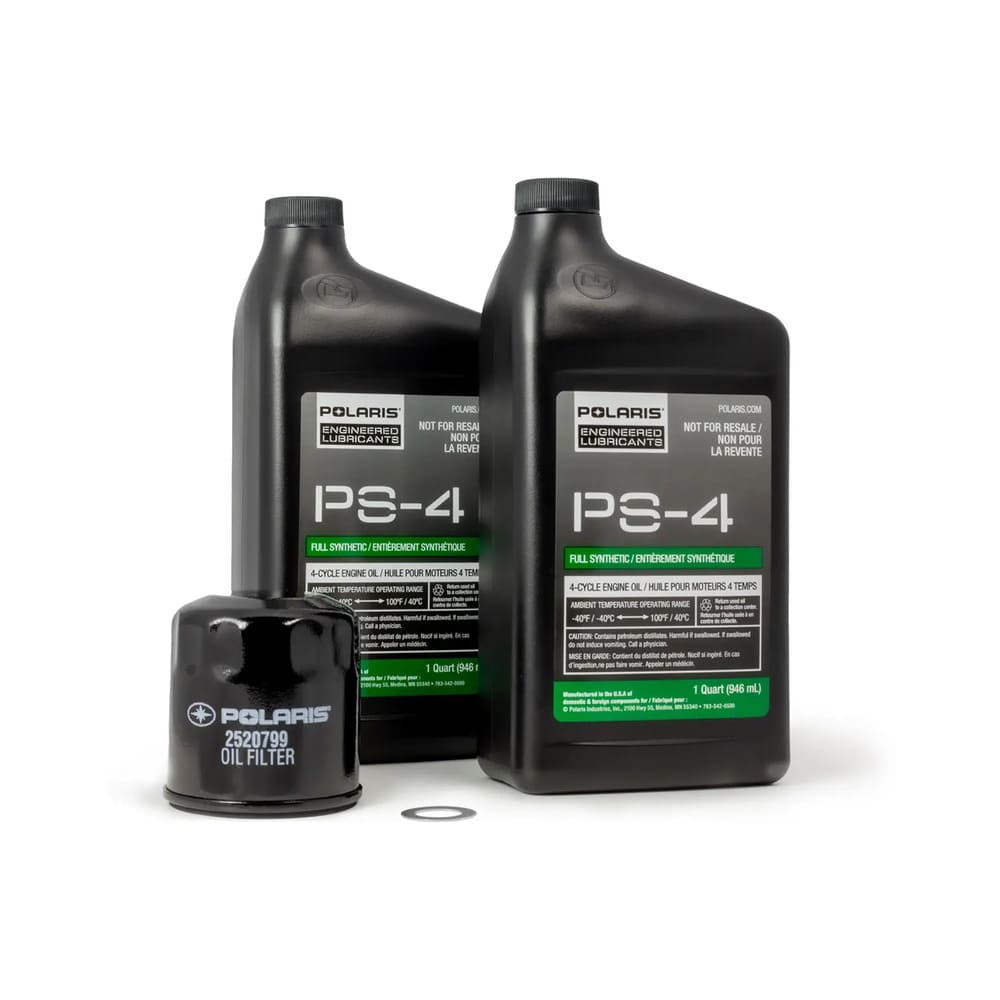 Polaris Full Synthetic Oil Change Kit - 1 Oil Filter & 2 Quarts of PS-4 Engine Oil