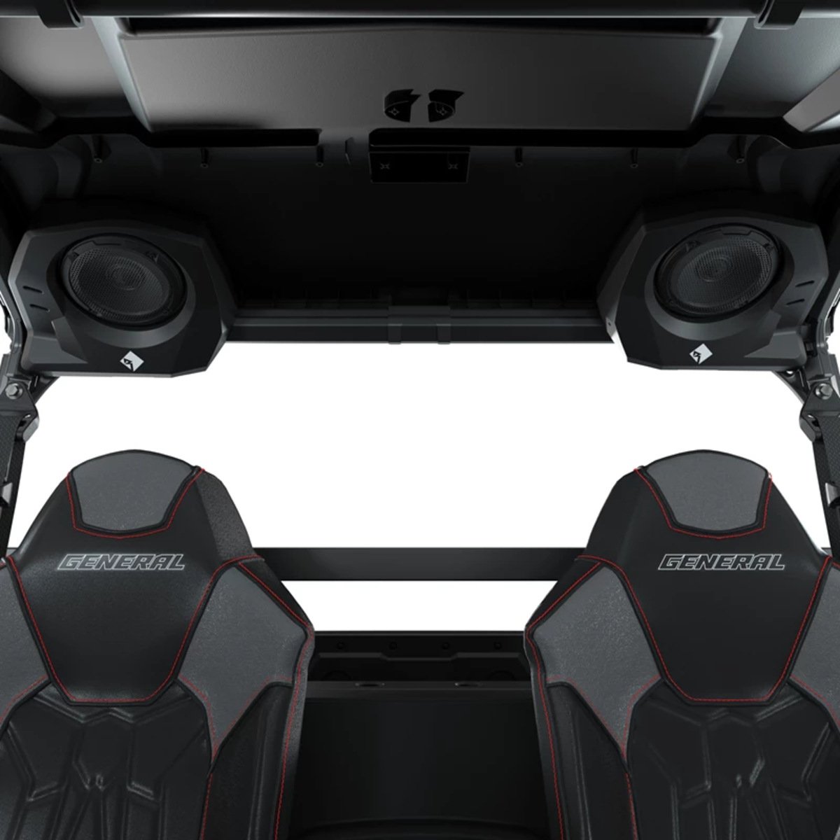 Polaris General Ride Command Audio Kit + Rear Speakers by Rockford Fosgate - Stage 2