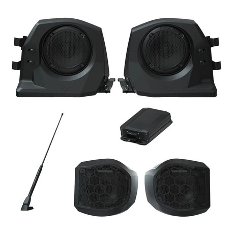 Polaris General Ride Command Rockford Fosgate Stage 2&3 Front&Rear Speakers Audio Kit