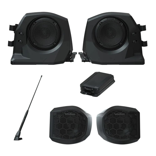 Polaris General Ride Command Rockford Fosgate Stage 2&3 Front&Rear Speakers Audio Kit