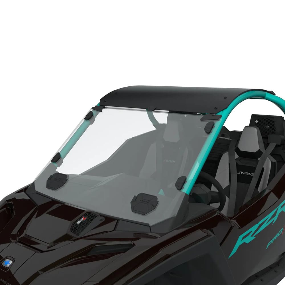 Polaris Hard Coat Poly Lock & Ride Full Vented Windshield - 2-Seat