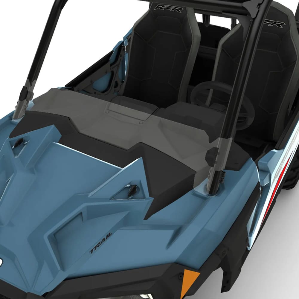 Polaris Hard Coat Poly Lock & Ride Half Windshield
