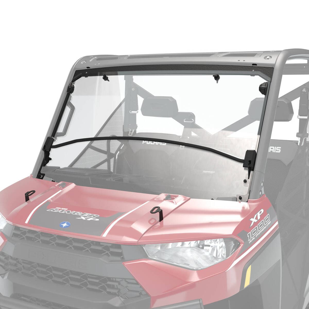 Polaris Hard Coat Polycarbonate Flip Down Windshield