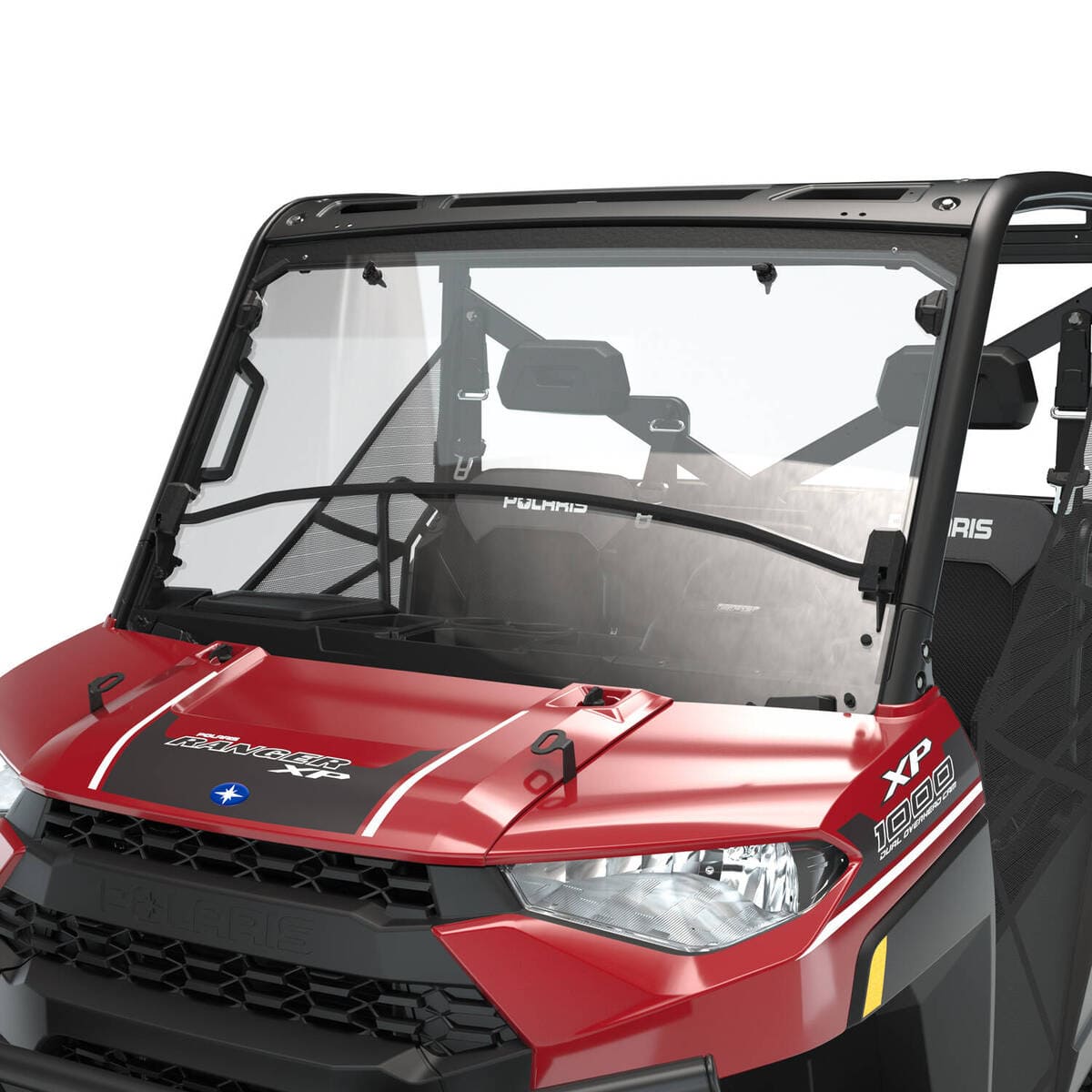 Polaris Hard Coat Polycarbonate Flip Down Windshield