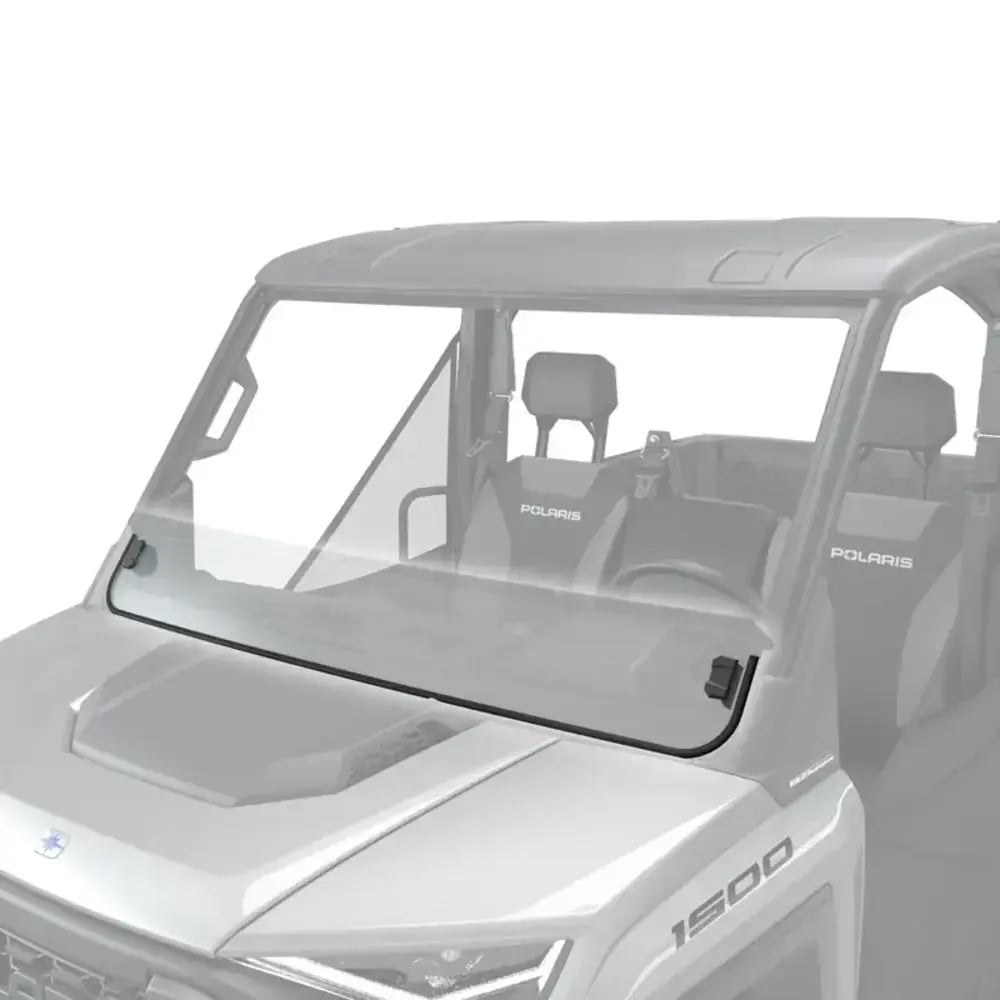 Polaris Lock & Ride Half Windshield - Hard Coat Poly