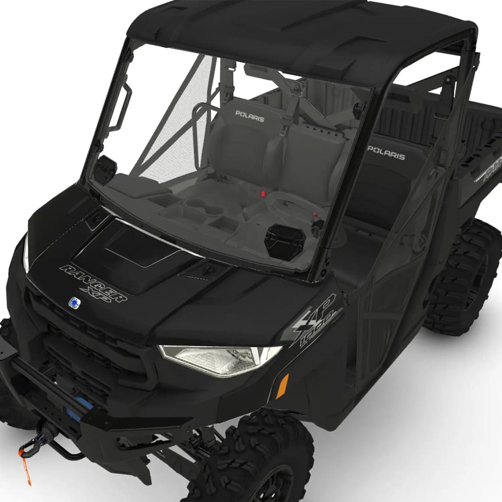 Polaris Lock & Ride Hard Coat Poly Vented Full Windshield