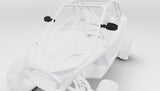 Polaris Pro Armor ROPS Mounted Side View Convex Mirrors - Set of 2