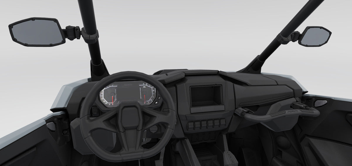 Polaris Pro Armor ROPS Mounted Side View Convex Mirrors - Set of 2