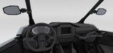 Polaris Pro Armor ROPS Mounted Side View Convex Mirrors - Set of 2