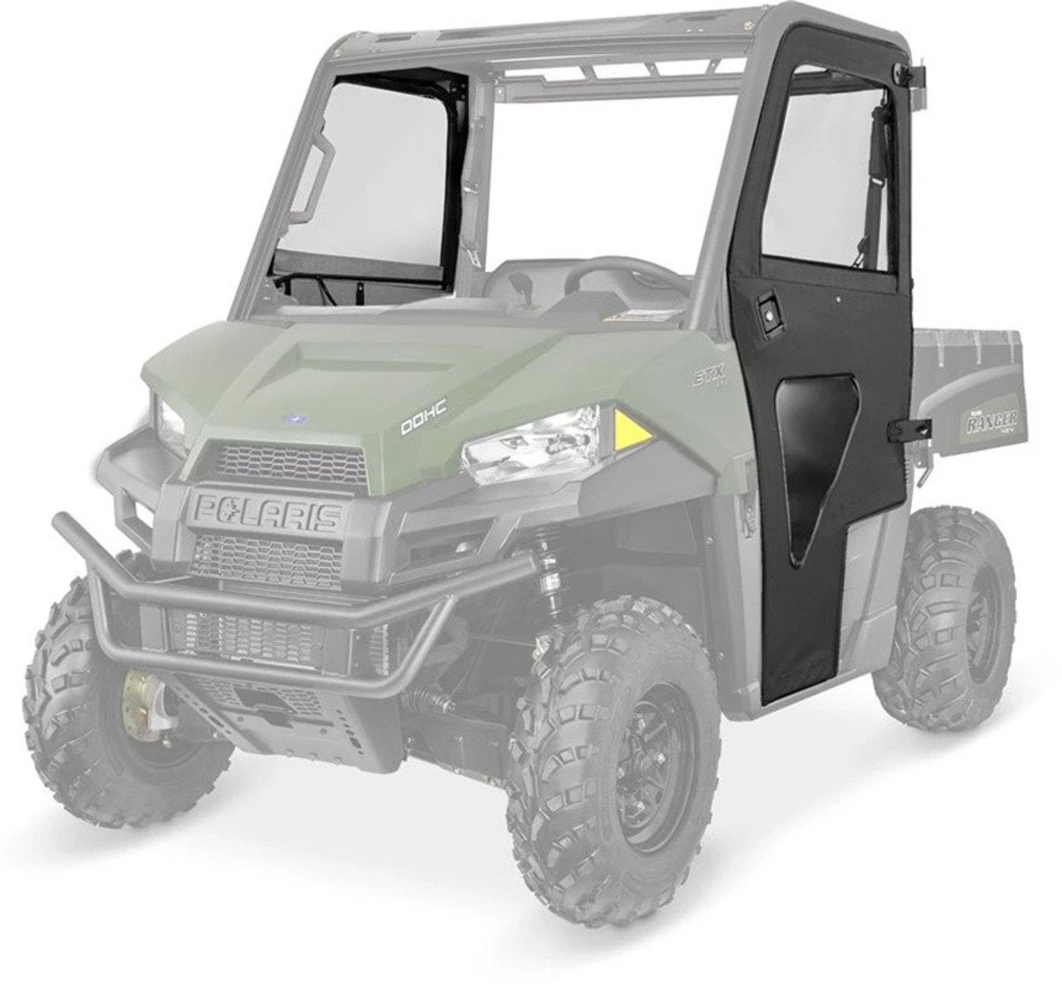 Polaris Ranger Canvas Door Set With Lock & Ride Technology - Black