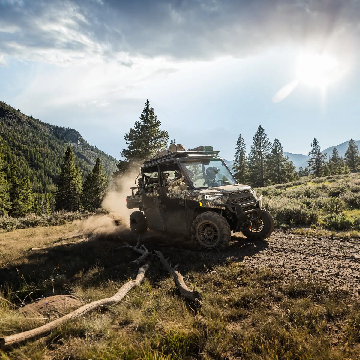 Polaris Ranger Crew 1000 & Crew XP 1000 Crew Roof Rack Mount by Rhino-Rack