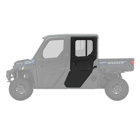 Polaris Ranger Crew XP 1000 & Pro XD Crew Rear Poly Manual Crank Window Doors - Set of 2