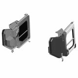 Polaris Ranger Crew XP 1000 & Pro XD Crew Rear Poly Manual Crank Window Doors - Set of 2